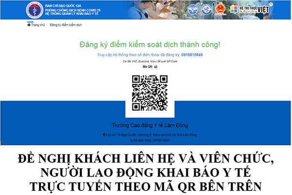 Thông báo về việc tiếp tục triển khai thực hiện quyết liệt các biện pháp phòng, chống dịch bệnh Covid – 19